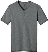 District Made Men's Tri-Blend SS Henley Tee