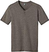 District Made Men's Tri-Blend SS Henley Tee