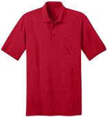 Port & Company Mens Jersey Knit Pocket Polo
