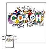 Closeout - Coach Shapes soccer tshirt gifts