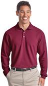 Port Authority Men Long Sleeve EZCotton Pique Polo