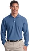 Port Authority Men Long Sleeve EZCotton Pique Polo