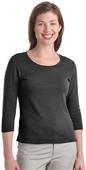 Port Authority Modern Stretch Scoop Neck 3/4 Shirt