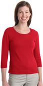 Port Authority Modern Stretch Scoop Neck 3/4 Shirt