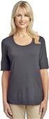 Port Authority Ladies Concept Scoop Neck Shirt