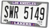 Fan Mats Los Angeles Lakers License Plate Frame Fan Mats Los Angeles Lakers License Plate Frame