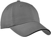 Port Authority Sandwich Bill Cap w/Striped Closure