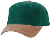 Two-Tone Brushed Twill Cap with Suede Visor