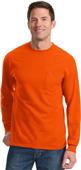 Port & Company LS Essential T-Shirt with Pocket