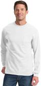 Port & Company LS Essential T-Shirt with Pocket