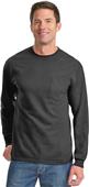 Port & Company LS Essential T-Shirt with Pocket