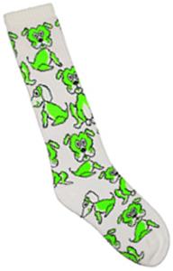 WHITE/FLUORESCENT GREEN