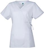 Maevn Gravity Women's Y-Neck Mock Wrap Scrub Tops