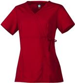 Maevn Gravity Women's Y-Neck Mock Wrap Scrub Tops