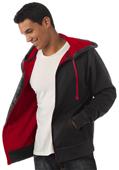 Independent Trading Men's Two-Color Zip Hoodies