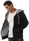 Independent Trading Men's Two-Color Zip Hoodies