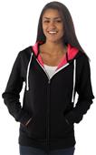 Independent Trading Junior's Two-Color Zip Hoodies