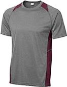 Sport-Tek Adult Heather Colorblock Contender Tee