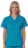 Maevn Core Women's Two Pocket V-Neck Scrub Tops Maevn Core Women's Two Pocket V-Neck Scrub Tops
