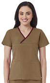 Maevn Core Women's Y-Neck Mock Wrap Scrub Tops Maevn Core Women's Y-Neck Mock Wrap Scrub Tops