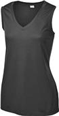 Sport-Tek Ladies' Sleeveless Competitor V-Neck Tee