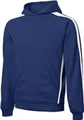 Sport-Tek Sleeve Stripe Pullover Hooded Sweatshirt