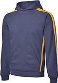 Sport-Tek Sleeve Stripe Pullover Hooded Sweatshirt