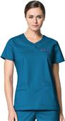 WonderWink Patience Curved Notch Neck Scrub Top WonderWink Patience Curved Notch Neck Scrub Top