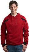 Sport-Tek Color-Spliced Pullover Hooded Sweatshirt