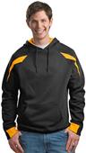 Sport-Tek Color-Spliced Pullover Hooded Sweatshirt
