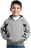 Sport-Tek Youth Color-Spliced Pullover Sweatshirt