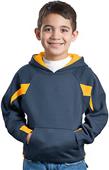 Sport-Tek Youth Color-Spliced Pullover Sweatshirt