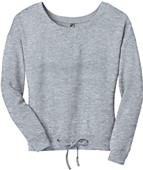 District Juniors Core Fleece Wide Neck Pullover