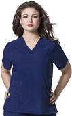 WonderWink Plus Curved V-Neck Scrub Top