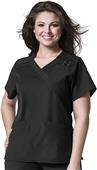 WonderWink Plus Mock Wrap Scrub Top