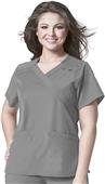 WonderWink Plus Mock Wrap Scrub Top