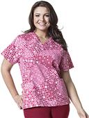 WonderWink Plus V-Neck Ring True Print Scrub Top WonderWink Plus V-Neck Ring True Print Scrub Top