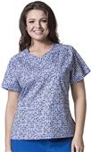 WonderWink Plus Cubic Shake Mock Wrap Scrub Top