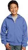 Port & Company Youth Full-Zip Hooded Sweatshirt