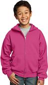 Port & Company Youth Full-Zip Hooded Sweatshirt