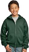 Port & Company Youth Full-Zip Hooded Sweatshirt