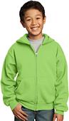 Port & Company Youth Full-Zip Hooded Sweatshirt