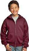 Port & Company Youth Full-Zip Hooded Sweatshirt