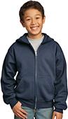 Port & Company Youth Full-Zip Hooded Sweatshirt