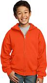 Port & Company Youth Full-Zip Hooded Sweatshirt
