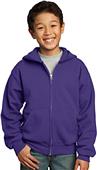 Port & Company Youth Full-Zip Hooded Sweatshirt