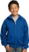Port & Company Youth Full-Zip Hooded Sweatshirt