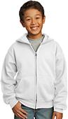 Port & Company Youth Full-Zip Hooded Sweatshirt