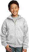 Port & Company Youth Full-Zip Hooded Sweatshirt