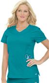 Landau Women's Smart Stretch Rounded V-Neck Tunic